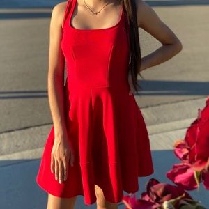 Red Knee High Dress